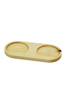 2 Bölmeli - Oval Açık Renk Sade Ahşap Yağdanlık Altlık 27x12.5cm 5047 Çok Renkli 2 Bölmeli - Oval Açık Renk Sade Ahşap Yağdanlık Altlık 27x12.5cm 5047 Çok Renkli