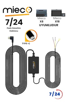 Mieco X8 Ve X18 Uyumlu Park Modu Akü Bağlantı Kablosu / Hardware Kit Type-c