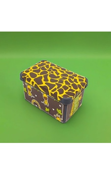 Style Box Giraffe Desenli 10 L Dekoratif Saklama Ve Oyuncak Kutusu Sarı Style Box Giraffe Desenli 10 L Dekoratif Saklama Ve Oyuncak Kutusu Sarı