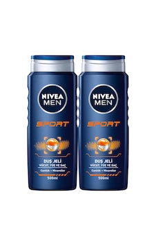 Nivea Men Sport Vücut Yüz ve Saç Duş Jeli 2 x 500 ML Nivea Men Sport Vücut Yüz ve Saç Duş Jeli 2 x 500 ML