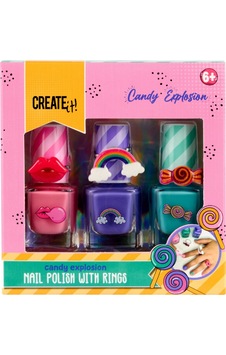Create It Oje Ve Yüzük Seti - Gökkuşağı - Candy Explosion Create It Oje Ve Yüzük Seti - Gökkuşağı - Candy Explosion