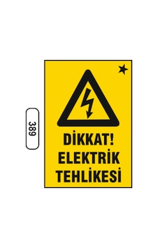 Dikkat Elektrik Tehlikesi Uyarı Ikaz Levhası (499737740) Dikkat Elektrik Tehlikesi Uyarı Ikaz Levhası (499737740)