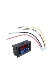 Rfkumanda Voltmetre Dijital Ampermetre 10A 100V (Kırmızı-Mavi) Rfkumanda Voltmetre Dijital Ampermetre 10A 100V (Kırmızı-Mavi)