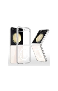 Galaxy Uyumlu Z Flip 7 Kılıf M-safe Şarj Özellikli Şeffaf Sert Pc Zore Embos Kapak Galaxy Uyumlu Z Flip 7 Kılıf M-safe Şarj Özellikli Şeffaf Sert Pc Zore Embos Kapak