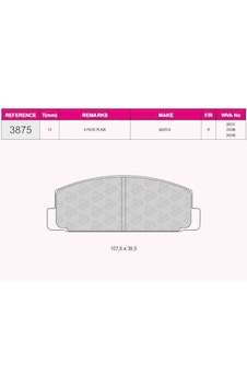 Qcb Fren Balata Arka Tel Delıklı Mazda 323 Vı Bj 1.4i 16v 1998-2004/ 1.5i 16v 1998-2004/ 1.6i 1998-2004/ 2.0i 1998-2004/ Mazda 6 Gg,gy 2.0i 2002-2 Qcb Fren Balata Arka Tel Delıklı Mazda 323 Vı Bj 1.4i 16v 1998-2004/ 1.5i 16v 1998-2004/ 1.6i 1998-2004/ 2.0i 1998-2004/ Mazda 6 Gg,gy 2.0i 2002-2