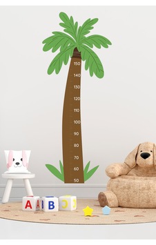 Palmiye Çocuk Odası Boy Ölçer Duvar Sticker 58x145 Cm