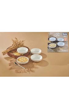Cooker Yuvarlak Porselen Kase Seti 14 Cm 4'lü Beyaz Cooker Yuvarlak Porselen Kase Seti 14 Cm 4'lü Beyaz