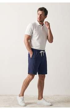 Elemge Erkek Pamuklu Lacivert Dokulu Kumaş Rahat Kalıp Beli İpli Şort Günlük Basic Regular Fit Cepli Normal Bel Esnek Bermuda Elemge Erkek Pamuklu Lacivert Dokulu Kumaş Rahat Kalıp Beli İpli Şort Günlük Basic Regular Fit Cepli Normal Bel Esnek Bermuda