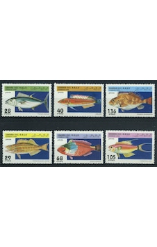 Koleksiyon Pulları, 1995 Balıklar Konulu 6 Pulluk Damgasız Tam Seri,n11-81 Koleksiyon Pulları, 1995 Balıklar Konulu 6 Pulluk Damgasız Tam Seri,n11-81