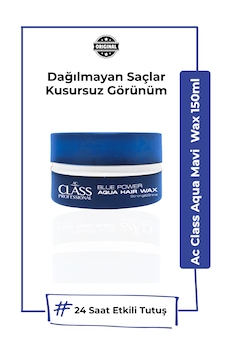 Ac Class Professional Aqua Hair Wax Mavi Power 150 Ml - Ekstra Güçlü Tutuş & Canlı Görünüm