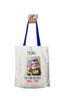 Art Hediye Mavi Kulplu Yıl 2066 Bir Ömür Kol Kola Yıkanabilir Omuz Çanta Çok Renkli Art Hediye Mavi Kulplu Yıl 2066 Bir Ömür Kol Kola Yıkanabilir Omuz Çanta Çok Renkli