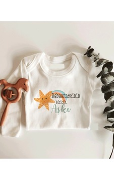 İmaj Tuğbababy Babaannesinin Biricik Aşkı Uzun Kol Çıtçıtlı Organik Bebek Body Beyaz İmaj Tuğbababy Babaannesinin Biricik Aşkı Uzun Kol Çıtçıtlı Organik Bebek Body Beyaz