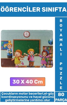 Premium Eğlenceli El Göz Koordinasyonu Motor Becerisi 80 Parça Boyamalı Puzzle Öğrenciler Sınıfta Premium Eğlenceli El Göz Koordinasyonu Motor Becerisi 80 Parça Boyamalı Puzzle Öğrenciler Sınıfta