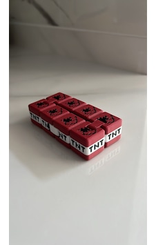 Piksel Blok Tasarımlı 3d Baskı Stres Küpü / Fidget Cube / Oyuncak Piksel Blok Tasarımlı 3d Baskı Stres Küpü / Fidget Cube / Oyuncak