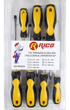 Rico 003Rk0026 Klasik Tornavida Set 7 Parça Rico 003Rk0026 Klasik Tornavida Set 7 Parça