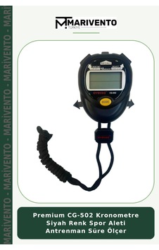 Premium Cg-502 Kronometre Siyah Renk Spor Aleti Antrenman Süre Ölçer Premium Cg-502 Kronometre Siyah Renk Spor Aleti Antrenman Süre Ölçer
