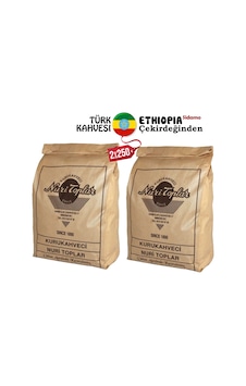 Nuri Toplar Ethiopia Sidamo 2x250 Gr Türk Kahvesi Taze Çekilmiş Nuri Toplar Ethiopia Sidamo 2x250 Gr Türk Kahvesi Taze Çekilmiş