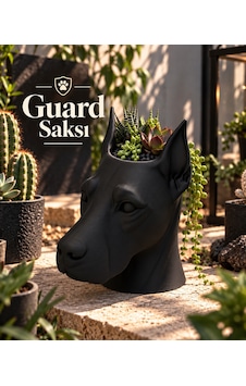 Guard Tasarımlı Köpek Kafası Saksı Guard Tasarımlı Köpek Kafası Saksı