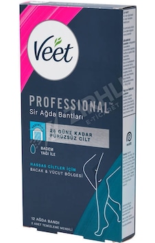 3 Adet Veet Professıonal Ağda Bandı Hassas 12'li 3 Adet Veet Professıonal Ağda Bandı Hassas 12'li