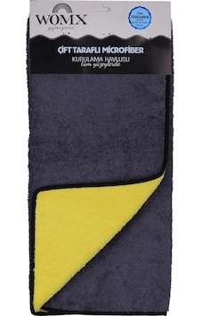 Çift Taraflı Mikrofiber Kurulama Havlusu Gri