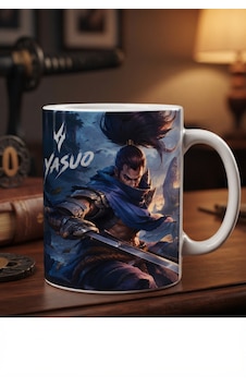 League Of Legends Yasuo Özel Tasarım Baskılı Beyaz Kupa Bardak - Koleksiyonluk Oyuncu Kupası Açık Beyaz League Of Legends Yasuo Özel Tasarım Baskılı Beyaz Kupa Bardak - Koleksiyonluk Oyuncu Kupası Açık Beyaz