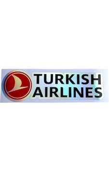 Turkish Airlines Thy Türk Hava Yolları Hologram Sticker 15x5 Cm Turkish Airlines Thy Türk Hava Yolları Hologram Sticker 15x5 Cm