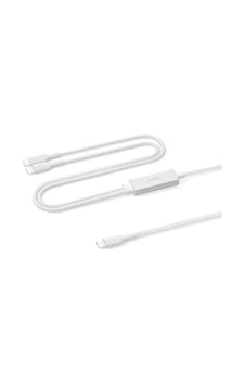 Belkin Cac004hq1.5mwh Boostcharge Pro 140w Usb-c To Dual Usb-c Örgülü Kablo 1.5m - Beyaz Belkin Cac004hq1.5mwh Boostcharge Pro 140w Usb-c To Dual Usb-c Örgülü Kablo 1.5m - Beyaz