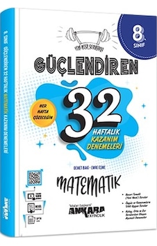 Ankara 8. Sınıf Matematik Güçlendiren 32 Haftalık Deneme 2023
