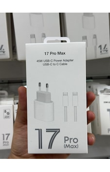 Rio Tech 45w Usb-c Adaptör Type-c To Type-c Kablo Iphone 17 Pro Max Şarj Seti Rio Tech 45w Usb-c Adaptör Type-c To Type-c Kablo Iphone 17 Pro Max Şarj Seti