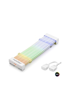 24 Pin Argb Anakart Güç Uzatma Kablosu Bükülebilir 2 Mm 54 60 Led Beyaz Nd2800a 775e6