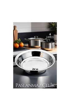 21 Cm 4 Lü Tabak Seti Paslanmaz Çelik B.caprio Design 719554 21 Cm 4 Lü Tabak Seti Paslanmaz Çelik B.caprio Design 719554
