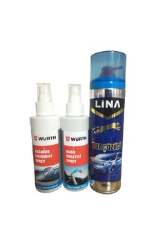 Würth Buğu Önleyici Yağmur Kaydırıcı 150 ML Lina Buz Çözücü Würth Buğu Önleyici Yağmur Kaydırıcı 150 ML Lina Buz Çözücü