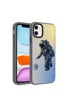Apple Uyumlu iPhone 11 Kılıf Desenli Zore Dragon Sert Kapak-astronot