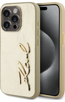 Apple Uyumlu iPhone 15 Pro Max Kılıf Karl Lagerfeld Lisanslı 3d Kl Yazılı Tüylü Yüzey Saffiano Rhinestones Gold Apple Uyumlu iPhone 15 Pro Max Kılıf Karl Lagerfeld Lisanslı 3d Kl Yazılı Tüylü Yüzey Saffiano Rhinestones Gold