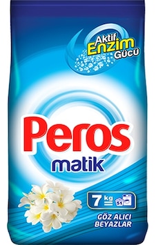 Peros Matik Göz Alıcı Beyazlar Toz Çamaşır Deterjan 51 Yıkama 7 KG Peros Matik Göz Alıcı Beyazlar Toz Çamaşır Deterjan 51 Yıkama 7 KG