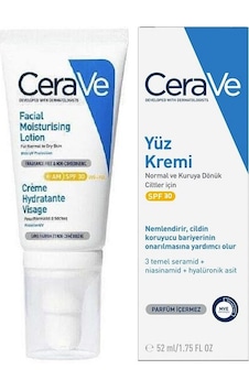 Cerave SPF 30 Normal ve Kuruya Dönük Ciltler İçin Nemlendirici Yüz Kremi 52 ML Cerave SPF 30 Normal ve Kuruya Dönük Ciltler İçin Nemlendirici Yüz Kremi 52 ML