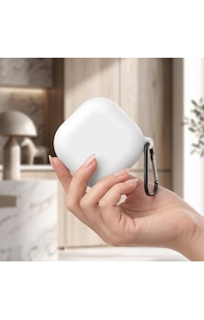 Caseonn Anker Soundcore Liberty 5 Kılıf Askı Aparatlı Mat Silikon Beyaz Caseonn Anker Soundcore Liberty 5 Kılıf Askı Aparatlı Mat Silikon Beyaz