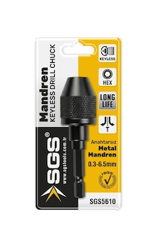 Sgs5610 Otomatik 1/4 Hex Mini Metal Mandren 0.3-6.5 Mm