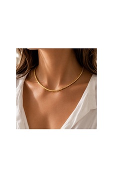 Gold Renk Hematit Doğal Taş Kadın Kolye Minimal Kısa Kolye Chok Çok Renkli Gold Renk Hematit Doğal Taş Kadın Kolye Minimal Kısa Kolye Chok Çok Renkli