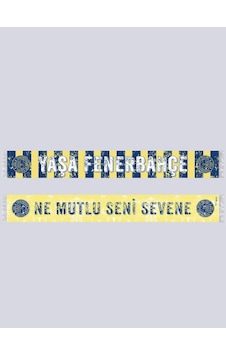 Fenerbahçe Unısex Ne Mutlu Seni Sevene Şal Lacıvert-sarı