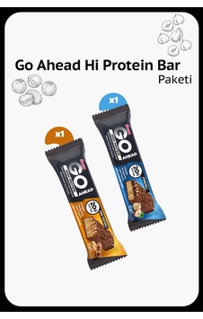 Go Ahead High Protein Bar Tanışma Paketi - Yer Fıstıklı Ve Fındıklı - Birer Adet