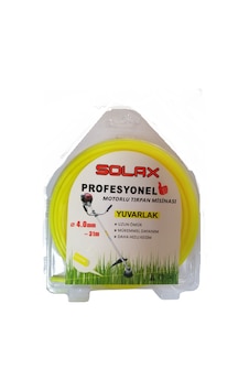 Solax Misina 4Mm 31Metre Sarı Yuvarlak Misine Tırpan Solax Misina 4Mm 31Metre Sarı Yuvarlak Misine Tırpan