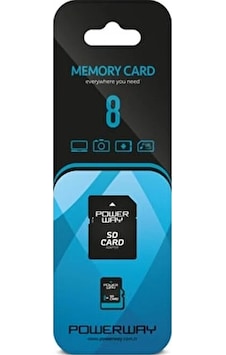 Powerway 8 GB MicroSD Hafıza Kartı + Adaptör Powerway 8 GB MicroSD Hafıza Kartı + Adaptör