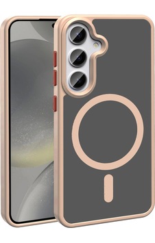 Samsung Uyumlu Galaxy S25 Kılıf M-safe Şarj Özellikli Mat Arka Yüzey Zore Sio Kapak Rose Gold Samsung Uyumlu Galaxy S25 Kılıf M-safe Şarj Özellikli Mat Arka Yüzey Zore Sio Kapak Rose Gold