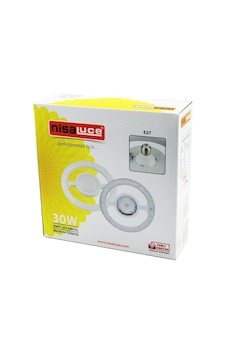 Nisaluce Eamp-059/kb Mika Kristal Plastik Cam Simit Model Led Ampul 30w E27 Beyaz 6500k 2