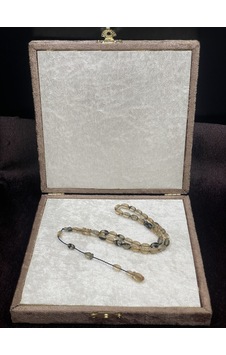Salih Şirin Halkalı İmame Badem Kesim Füme Bal Sıkma Kehribar Tesbih 6x8 Mm Sarı Salih Şirin Halkalı İmame Badem Kesim Füme Bal Sıkma Kehribar Tesbih 6x8 Mm Sarı