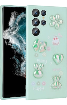 Galaxy Uyumlu S23 Ultra Kılıf Kabartma Figürlü Parlak Zore Toys Silikon Kapak Açık Yeşil Galaxy Uyumlu S23 Ultra Kılıf Kabartma Figürlü Parlak Zore Toys Silikon Kapak Açık Yeşil