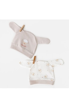 Andywawa 2'li Bebek Şapka Ac26157 Bej Andywawa 2'li Bebek Şapka Ac26157 Bej