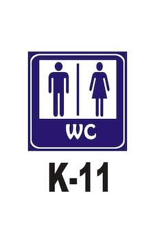 Iş Güvenliği Pvc Dekota Uyarı - Ikaz Levhası Bay Bayan Wc Yazılı (258802194)