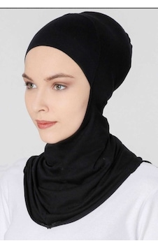 Shalista Siyah Boyunluklu Pamuk Penye Bone Siyah Shalista Siyah Boyunluklu Pamuk Penye Bone Siyah